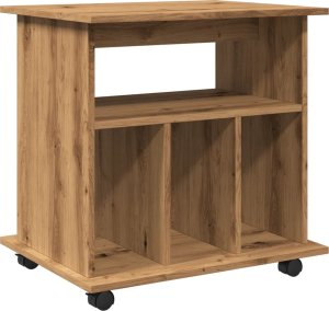 vidaXL Szafka na kółkach, dąb artisan, 60x45x60 cm 7