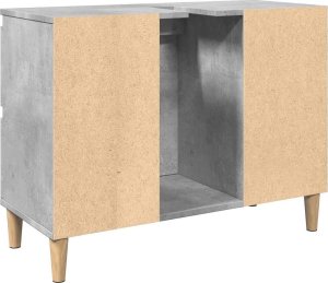 vidaXL Szafka pod umywalkę, szarość betonu, 80x33x60 cm 7