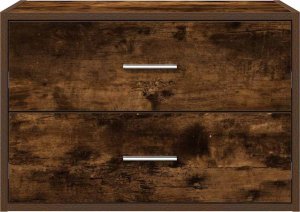 vidaXL vidaXL Szafka z 2 szufladami, przydymiony dąb, 60x31x40 cm 4