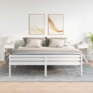 vidaXL vidaXL Szafki nocne z szufladą, 2 szt., białe, 35x34x66,5 cm 3