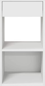 vidaXL vidaXL Szafki nocne z szufladą, 2 szt., białe, 35x34x66,5 cm 4