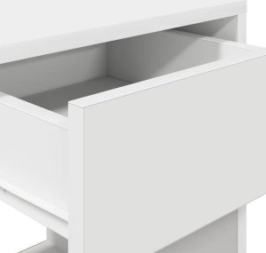 vidaXL vidaXL Szafki nocne z szufladą, 2 szt., białe, 35x34x66,5 cm 9