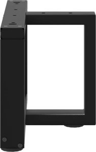 vidaXL vidaXL Nogi do stolika kawowego w kształcie litery T 2 szt. Czarne 3