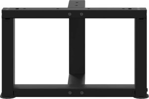 vidaXL vidaXL Nogi do stolika kawowego w kształcie litery T 2 szt. Czarne 5