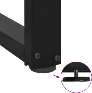 vidaXL vidaXL Nogi do stolika kawowego w kształcie litery T 2 szt. Czarne 8