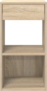 vidaXL vidaXL Szafki nocne z szufladą, 2 szt., dąb sonoma, 35x34x66,5 cm 4