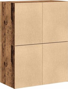 vidaXL vidaXL Szafki z 2 szufladami, 2 szt., stare drewno, 60x31x40 cm 7