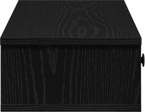 vidaXL Półka ścienna z szufladami, czarna, 100x37,5x19 cm 5