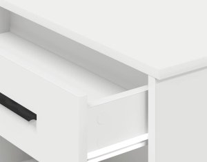 Biurko vidaXL Białe 102 cm x 62 cm 8