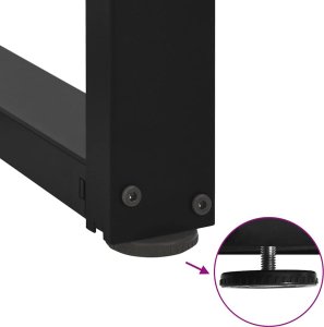 vidaXL vidaXL Nogi do stolika kawowego w kształcie litery T 2 szt. Czarne 8