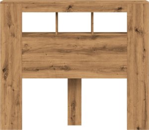 vidaXL Wezgłowie łóżka z LED, dąb artisan, 120x18,5x103,5 cm 6