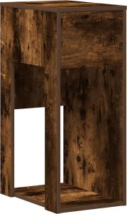 vidaXL vidaXL Stojak pod komputer z szufladą, przydymiony dąb, 30x44x74 cm 2