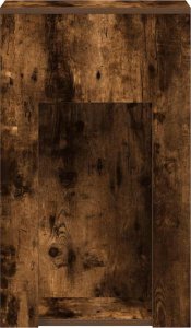 vidaXL vidaXL Stojak pod komputer z szufladą, przydymiony dąb, 30x44x74 cm 6