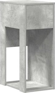 vidaXL vidaXL Stojak pod komputer z szufladą, szarość betonu, 30x44x74 cm 2