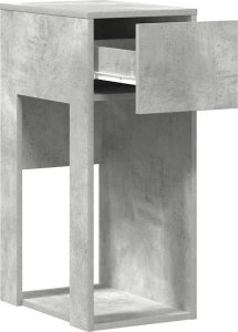 vidaXL vidaXL Stojak pod komputer z szufladą, szarość betonu, 30x44x74 cm 4