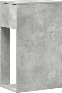vidaXL vidaXL Stojak pod komputer z szufladą, szarość betonu, 30x44x74 cm 7