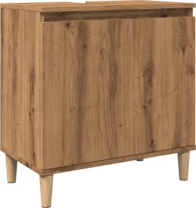 vidaXL vidaXL Szafka pod umywalkę, dąb artisan, 58x33x60 cm 2