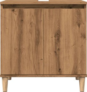 vidaXL vidaXL Szafka pod umywalkę, dąb artisan, 58x33x60 cm 4