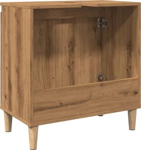 vidaXL vidaXL Szafka pod umywalkę, dąb artisan, 58x33x60 cm 7