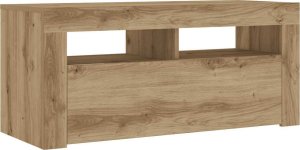 vidaXL Szafka pod TV z oświetleniem LED, dąb artisan, 90x35x40 cm 6