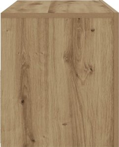 vidaXL Szafka pod TV z oświetleniem LED, dąb artisan, 90x35x40 cm 8