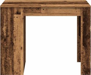 vidaXL vidaXL Biurko z szufladą i półką, stare drewno, 102x62x77,5 cm 4