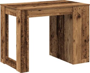 vidaXL vidaXL Biurko z szufladą i półką, stare drewno, 102x62x77,5 cm 7