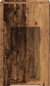 vidaXL vidaXL Stojak pod komputer z szufladą, stare drewno, 30x44x74 cm 6