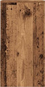 vidaXL vidaXL Szafki nocne z szufladą, 2 szt., stare drewno, 35x34x66,5 cm 7