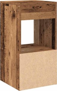 vidaXL vidaXL Szafki nocne z szufladą, 2 szt., stare drewno, 35x34x66,5 cm 8