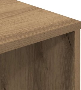 vidaXL vidaXL Biurko, dąb artisan, 102,5x35x75 cm, materiał drewnopochodny 6