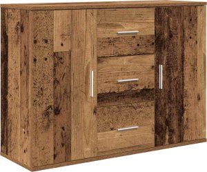 vidaXL Szafka, stare drewno, 90x29,5x65 cm, materiał drewnopochodny 2