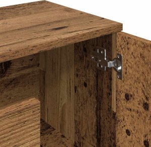 vidaXL Szafka, stare drewno, 90x29,5x65 cm, materiał drewnopochodny 7