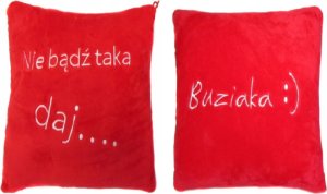 BTS Poduszka walentynkowa z napisem czerwona 27x27 cm 1