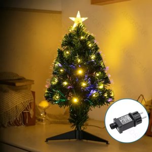 Aigostar  Choinka światłowodowa niskonapięciowa 55led, Ciepła biel, 60 cm Choinka światłowodowa niskonapięciowa 55led, Ciepła biel, 60 cm 1
