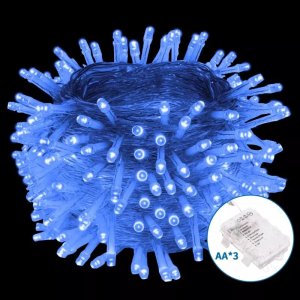 Lampki choinkowe Aigostar  Lampki choinkowe 100led na 3 baterie AA niebieskie 10M Lampki choinkowe 100led na 3 baterie AA niebieskie 10M 1