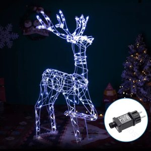 Dekoracja świąteczna Aigostar  Świecący renifer led 120cm wysokości dekoracja świąteczna żewnętrzna Świecący renifer led 120cm wysokości dekoracja świąteczna żewnętrzna 1