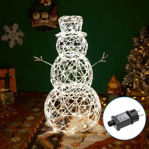 Dekoracja świąteczna Aigostar  Świecący bałwan 120cm wysokości barwa ciepła akrylowy 230/31V 3.6W Świecący bałwan 120cm wysokości barwa ciepła akrylowy 230/31V 3.6W 1
