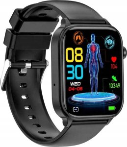 Smartwatch Rubicon SmartWatch Rubicon RNCF33 czarny czerwony rozmowy glukoza termometr . 4