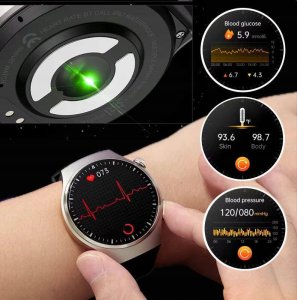 Smartwatch Rubicon SmartWatch Rubicon RNCF33 czarny czerwony rozmowy glukoza termometr . 6