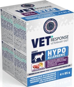 Vet Response Karma mokra dla kota VET RESPONSE HYPOALLERGENIC wieprzowina 4 x 85 g 1