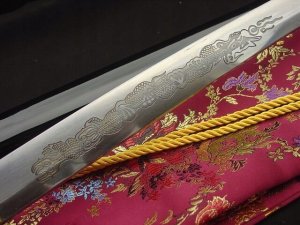 Special Replicas Miecz Samurajski Katana Do Treningu , Stal Wysokowęglowa 1095 I Warstwowana Ręcznie Kuta, Piękna Tsuba R405 3