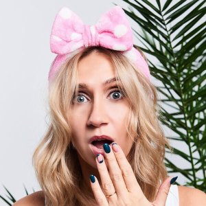 Yeye Opaska kosmetyczna do włosów gładka Fuksja 5