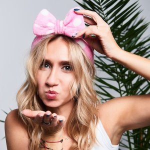 Yeye Opaska kosmetyczna do włosów gładka Granatowy 6