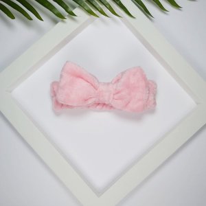 Yeye Opaska kosmetyczna do włosów gładka Różowy 9