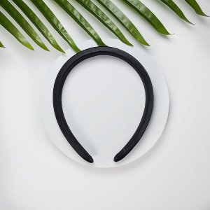 Yeye Satynowa opaska do włosów gładka Beżowy 6