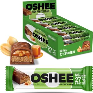 Oshee 12x Baton proteinowy OSHEE orzechy i karmel 49g 1