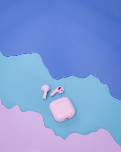 Słuchawki Happy plugs Joy - bezprzewodowe słuchawki douszne niebieskie 13