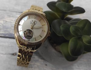 Zegarek JVD Zegarek JVD JG1034.2 damski automatyczny limitowany Open Heart . 3