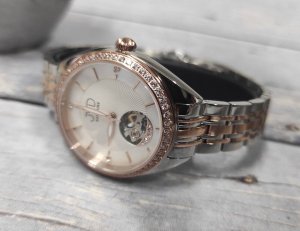 Zegarek JVD Zegarek JVD JG1034.3 damski automatyczny limitowany Open Heart . 4